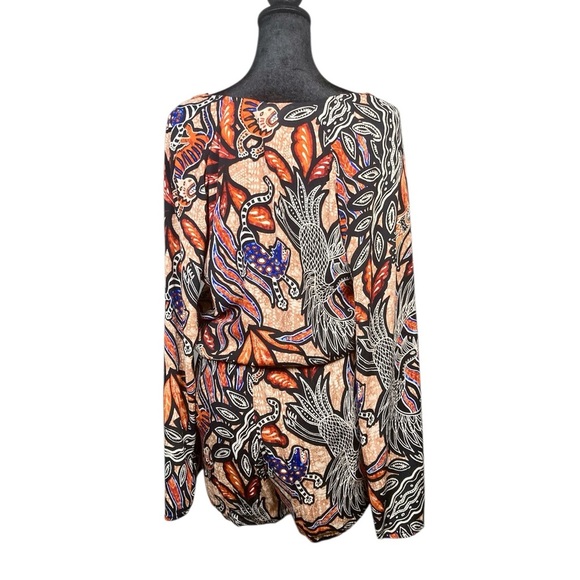 H&M Romper Jungle Print Long Sleeves Size 4​ - Picture 3 of 7
